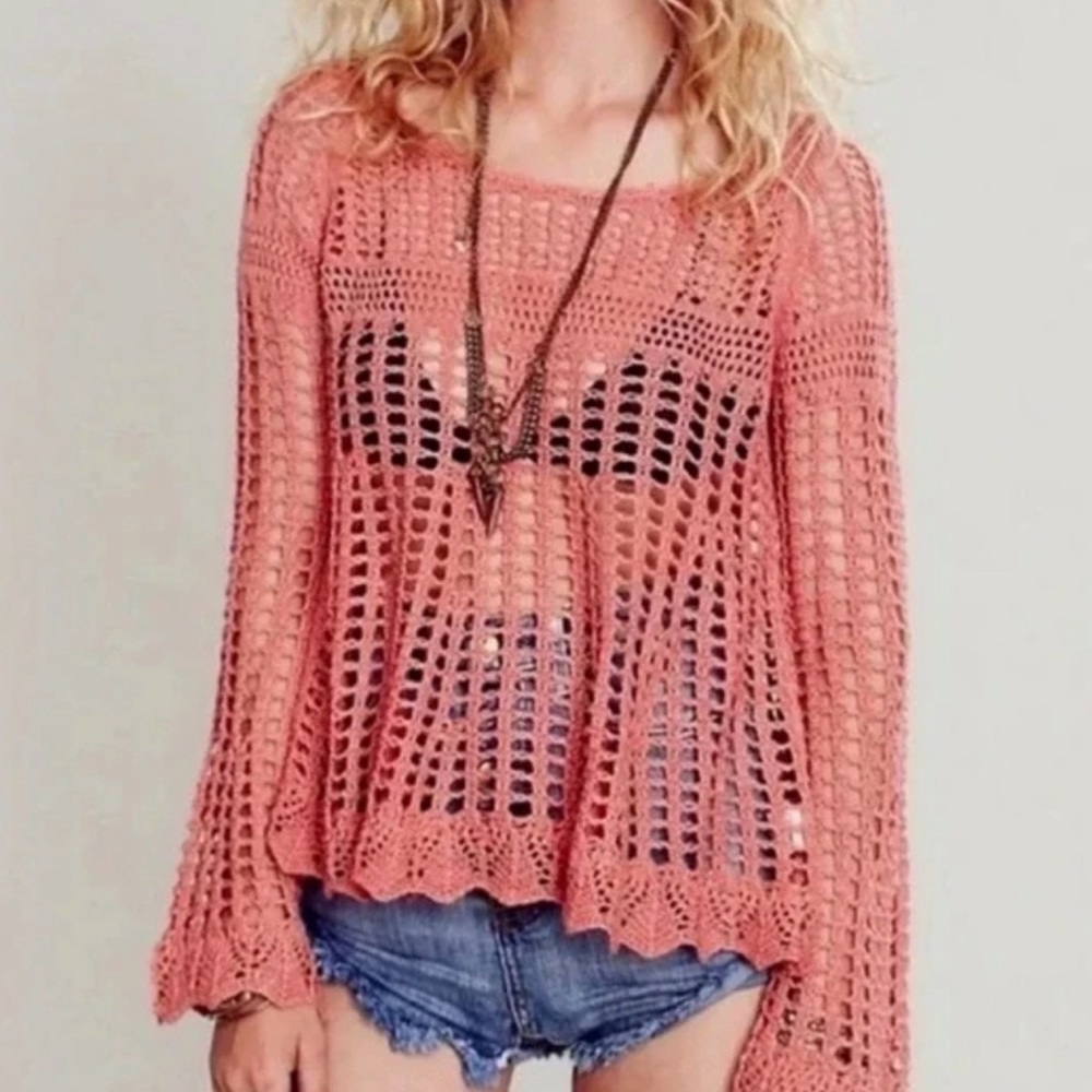Free People • Annabelle Crochet Sweater